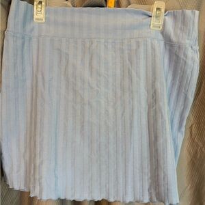 aerie Light Blue Pleated Mini Skirt